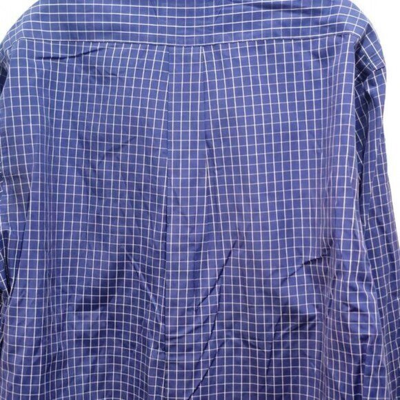 Brooks Brothers Men's Long Sleeve Dress Shirt - Blue Checkered Neck size 16.5 - Picture 13 of 13